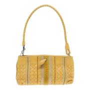 Bottega Veneta Vintage Pre-owned Laeder axelremsvskor Yellow, Dam