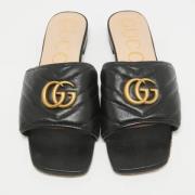 Gucci Vintage Pre-owned Laeder sandaler Black, Dam