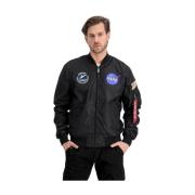 Alpha Industries Bombplanjackor Black, Herr