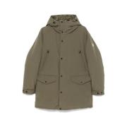 Moncler Vändbar Olivgrön Dunjacka Green, Herr