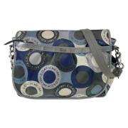 Coach Pre-owned Pre-owned Canvas axelremsvskor Blue, Dam