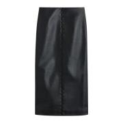 Rodebjer Helen Stitch Skirt Black, Dam