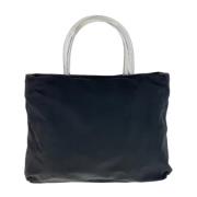 Prada Vintage Pre-owned Canvas totevskor Black, Dam