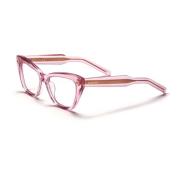 Valentino Kristallrosa Cat-Eye Glasögon Pink, Dam