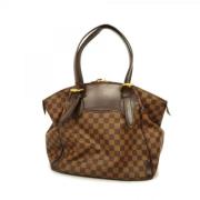 Louis Vuitton Vintage Pre-owned Tyg louis-vuitton-vskor Brown, Dam