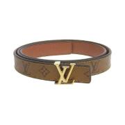 Louis Vuitton Vintage Pre-owned Laeder skrp Brown, Dam