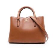 Ralph Lauren Marcy 26 liten satchel väska Brown, Dam