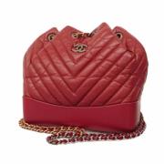 Chanel Vintage Pre-owned Laeder chanel-vskor Red, Dam