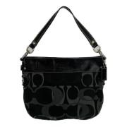 Coach Pre-owned Pre-owned Canvas handvskor Black, Dam