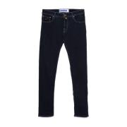 Jacob Cohën Blå Stretch Denim Jeans Blue, Herr