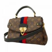 Louis Vuitton Vintage Pre-owned Tyg louis-vuitton-vskor Brown, Dam