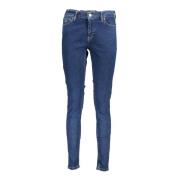 Tommy Hilfiger Blå Skinny Jeans med 5 Fickor Blue, Dam