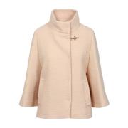 Fay Geometrisk Ullrock Beige Beige, Dam