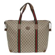 Gucci Vintage Pre-owned Laeder resvskor Beige, Dam