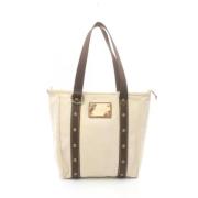 Louis Vuitton Vintage Pre-owned Canvas louis-vuitton-vskor Beige, Dam