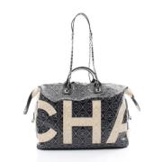 Chanel Vintage Pre-owned Canvas resvskor Black, Dam