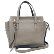 Salvatore Ferragamo Pre-owned Pre-owned Laeder handvskor Gray, Dam