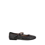 Steve Madden Rhinestone Mary Jane Ballerina Skor Black, Dam