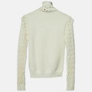 Valentino Vintage Pre-owned Stickat toppar White, Dam