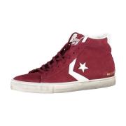 Converse Röda Sportiga Snörskor med Kontrastula Red, Herr