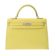 Hermès Vintage Pre-owned Laeder handvskor Yellow, Dam