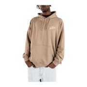 Vans Hoodie med framficka och logotyp Beige, Herr