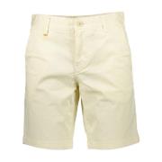 Hugo Boss Beige Bermuda Shorts Slim Fit Cotton Beige, Herr