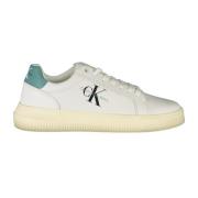 Calvin Klein Sportiga vita sneakers med tryckdetaljer White, Herr