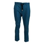 Dolce & Gabbana Stiliga Blåa Avslappnade Chinos Byxor Blue, Herr