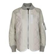 Sacai Beige Stiliga Kappor Beige, Dam