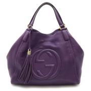 Gucci Vintage Pre-owned Laeder gucci-vskor Purple, Dam