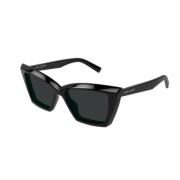 Saint Laurent Elegant Läder Axelväska Black, Unisex