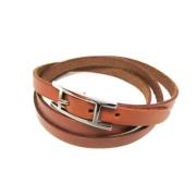 Hermès Vintage Pre-owned Laeder armband Brown, Unisex