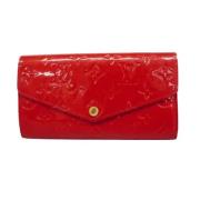 Louis Vuitton Vintage Pre-owned Laeder plnbcker Red, Dam