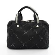 Chanel Vintage Pre-owned Nylon chanel-vskor Black, Dam