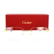 Cartier Exception Ct0411O 002 Glasögon Yellow, Unisex