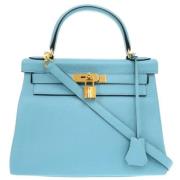 Hermès Vintage Pre-owned Laeder handvskor Blue, Dam