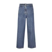 Aspesi Straight Leg Jeans Blue, Dam