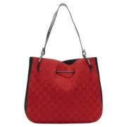 Gucci Vintage Pre-owned Bomull gucci-vskor Red, Dam