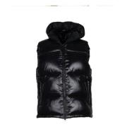 Save The Duck Svart Nylon Gilet Dexter Black, Herr