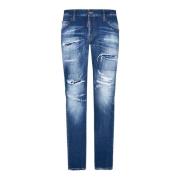 Dsquared2 Distressed Skinny Jeans Blue, Herr