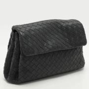 Bottega Veneta Vintage Pre-owned Laeder kuvertvskor Black, Dam