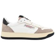 Replay Sneakers Reload Suede Taupe Off White Beige, Dam