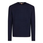 Hindustrie Mjuk Crew Neck Tröja Blue, Herr