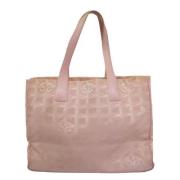 Chanel Vintage Pre-owned Tyg chanel-vskor Pink, Dam