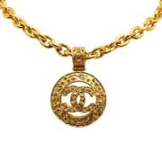 Chanel Vintage Pre-owned Metall chanel-smycken Yellow, Dam