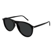 Saint Laurent Snygg Läder Axelväska Black, Unisex