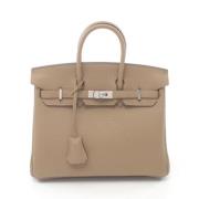 Hermès Vintage Pre-owned Laeder handvskor Beige, Dam