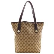 Gucci Vintage Pre-owned Canvas gucci-vskor Brown, Dam