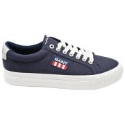 Gant Canvas Sneakers i Marinblå Blue, Herr